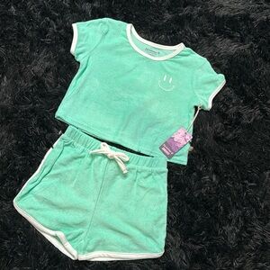 🌸🌟 BearPaw Little Girls 2PC Top & Short Swim Cover-Up🌟🌸